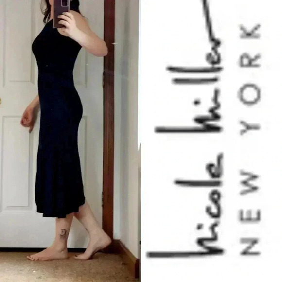 COPY - Nicole Miller Navy Maxi dress - Picture 1 of 16